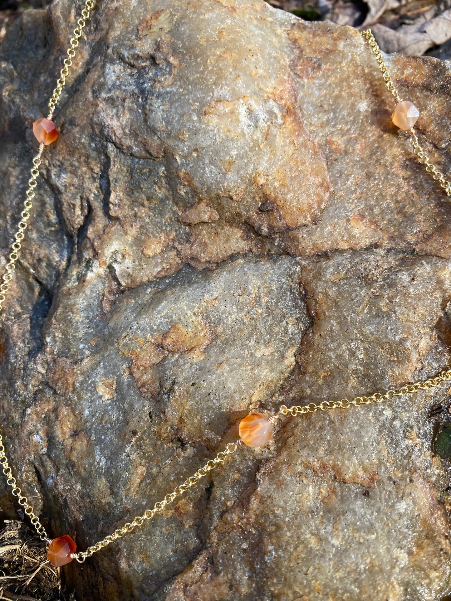 beaded chain necklace