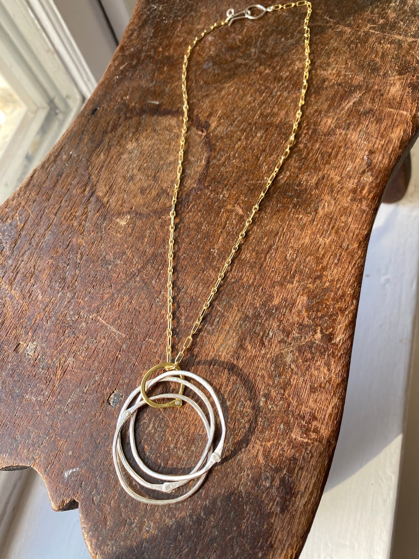 three hoop necklace