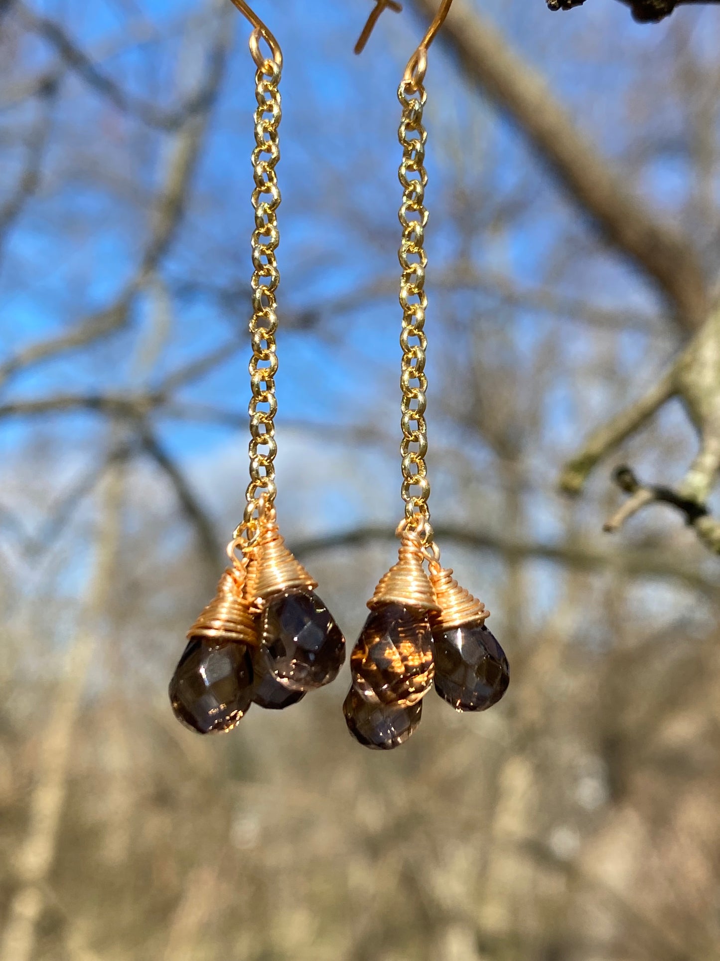 smoky quartz clusters